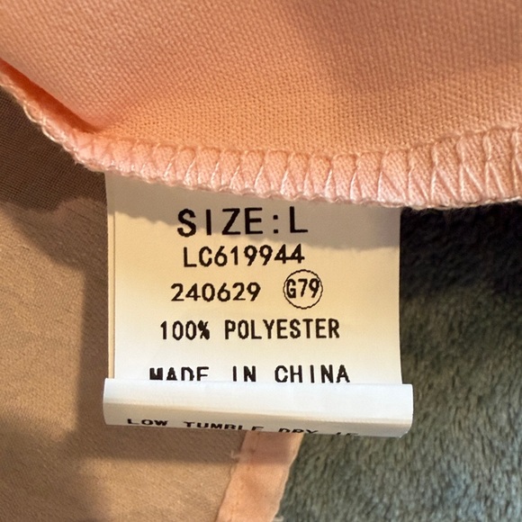 Elegant Blush Pink Midi Dress with Lace Sleeves - Picture 9 of 10